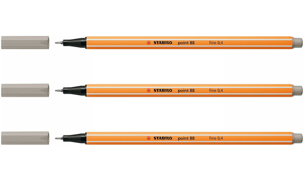Fineliner - STABILO point 88 - Assorted Colours - Packs of 3