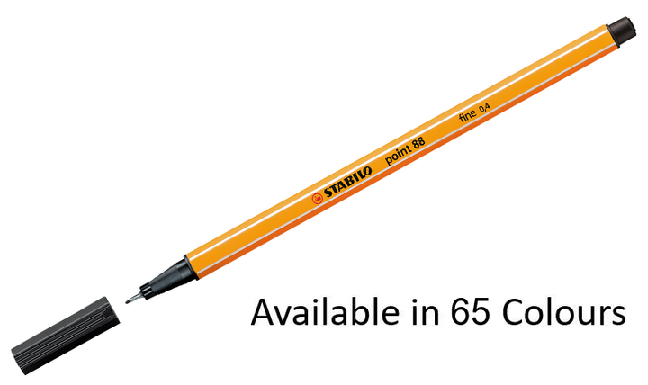 Fineliner - STABILO point 88 - Assorted Pack Sizes and Colours