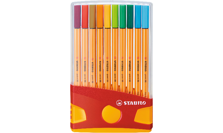 Fineliner - STABILO point 88 - ColorParade - Pack of 20 - Assorted Colours