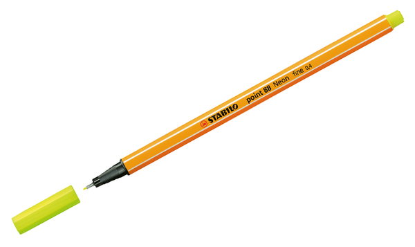 Fineliner - STABILO point 88 - Pack of 6 - Neon Colours