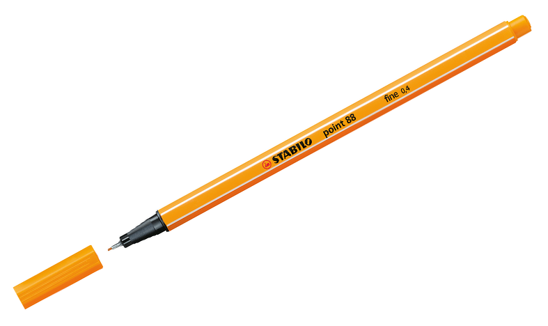 Stylo-Feutre POINT 88 Pointe Fine 0,4 mm orange - RETIF