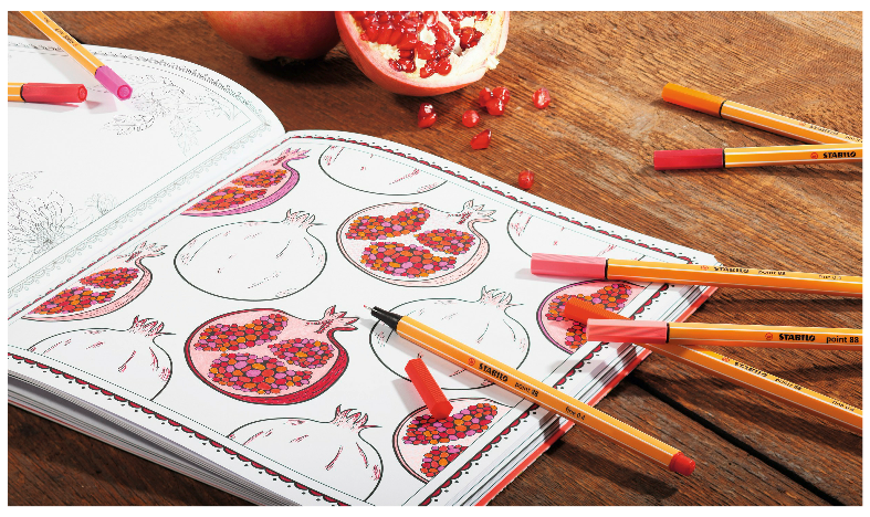 Fineliner - STABILO point 88 - Rollerset of 25 - Assorted Colours