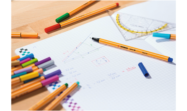 Fineliner - STABILO point 88 - Pack of 6 - Neon Colours