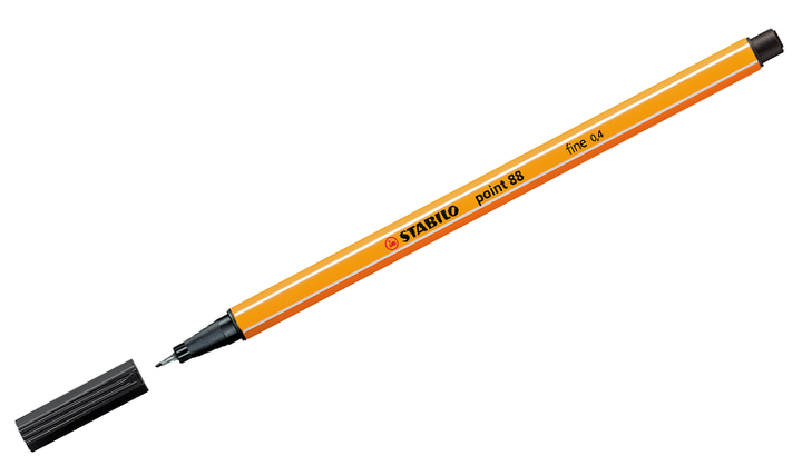 Fineliner - STABILO point 88 - Pack of 10 - Black