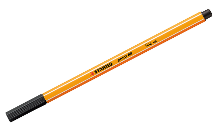 Fineliner - STABILO point 88 - Pack of 10 - Black