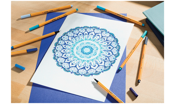 Fineliner - STABILO point 88 - Assorted Colours - Packs of 3