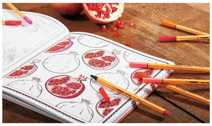 Fineliner - STABILO point 88 - ColorParade - Pack of 20 - Assorted Colours