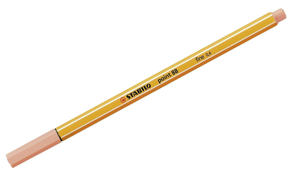 Fineliner - STABILO point 88 - Pack of 8 - Assorted Pastel Shades