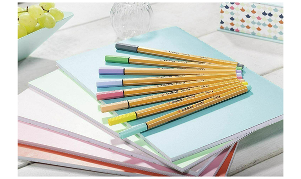 Fineliner - STABILO point 88 - Pack of 8 - Assorted Pastel Shades