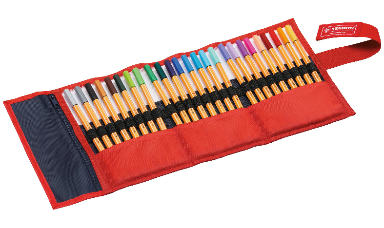 Fineliner - STABILO point 88 - Rollerset of 25 - Assorted Colours