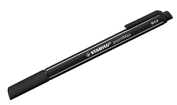 Fineliner - STABILO pointMax - Pack of 8 - Assorted Colours