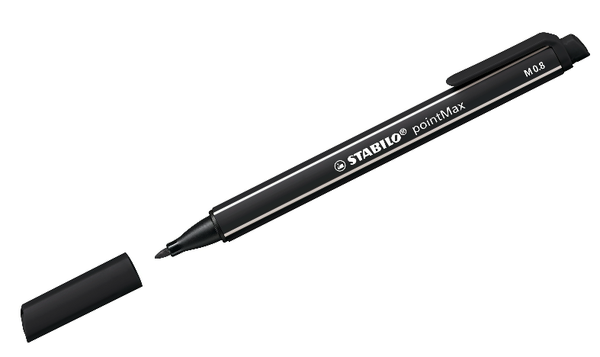 Fineliner - STABILO pointMax - Pack of 8 - Assorted Colours