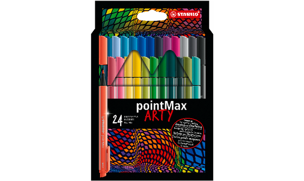 Fineliner - STABILO pointMax ARTY - Pack of 24 - Assorted Colours