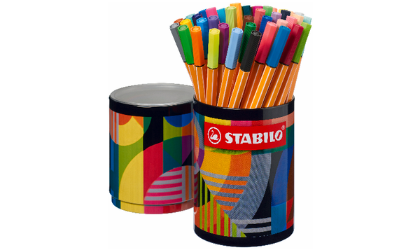 Fineliner - STABILO point 88 - ARTY - Tin of 45 - Assorted Colours