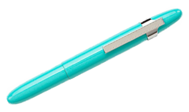 Fisher Space Pen Bullet Pressurised Ballpoint Pen Tahitian Blue with Pocket Clip