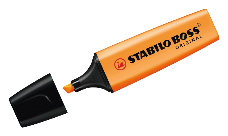 Highlighter - STABILO BOSS ORIGINAL - Pack of 8 - Assorted Colours