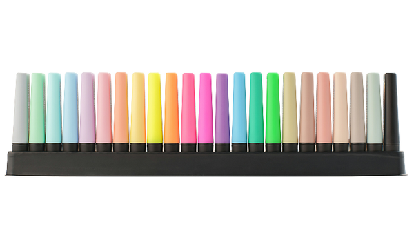 Highlighter - STABILO BOSS ORIGINAL - Deskset of 23 - 8 x Neon Colours, 8 x Pastel Colours, 6 x Nature Colours and 1 x Black Marker