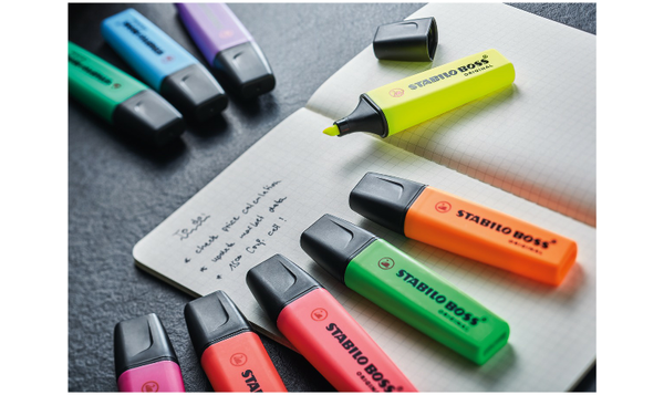 Highlighter - STABILO BOSS ORIGINAL - Pack of 4 - Green