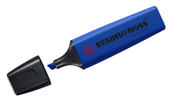 Highlighter - STABILO BOSS ORIGINAL NatureCOLOURS Wildflowers Edition - Wallet of 4 - Blush, Burgundy, Grey Violet and Ultramarine