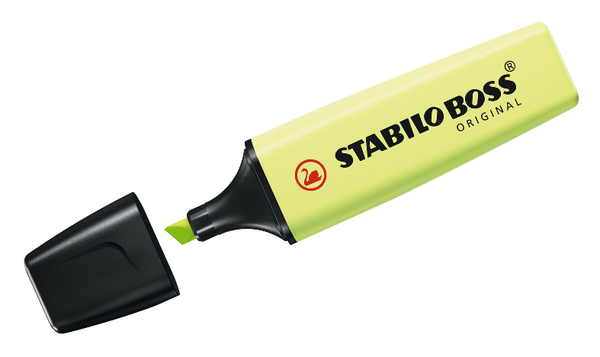Highlighter - STABILO BOSS ORIGINAL Pastel - Deskset of 15 - Assorted Colours
