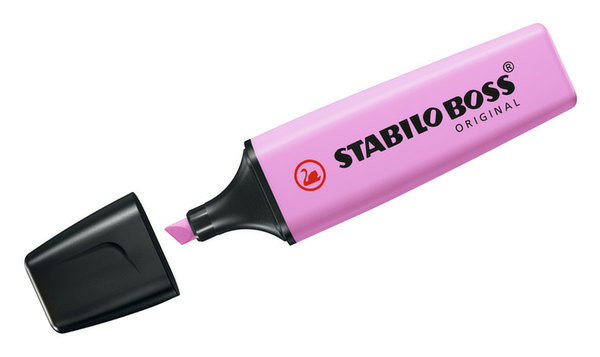 Highlighter - STABILO BOSS ORIGINAL Pastel - Deskset of 15 - Assorted Colours