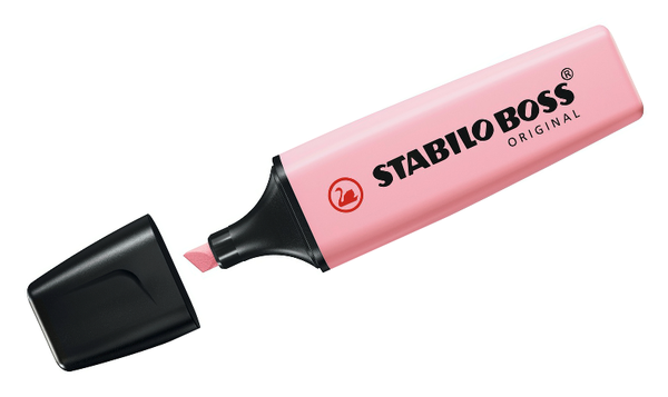 Highlighter - STABILO BOSS ORIGINAL Pastel - Deskset of 15 - Assorted Colours