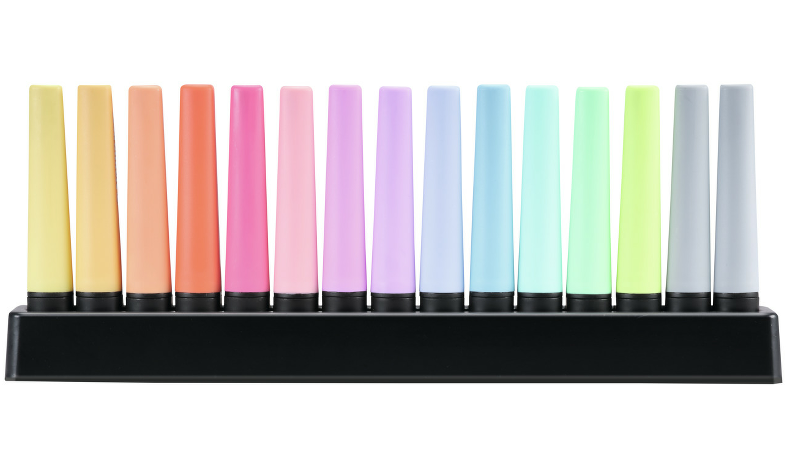 Highlighter - STABILO BOSS ORIGINAL Pastel - Deskset of 15 - Assorted Colours
