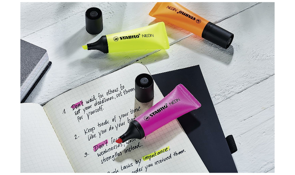 Highlighter - STABILO NEON - Assorted Pack Sizes and Colours