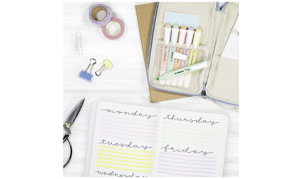 Highlighter - STABILO swing cool Pastel - Pack of 6 - Assorted Colours