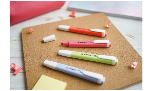 Highlighter - STABILO swing cool Pastel - Pack of 8 - Assorted Colours