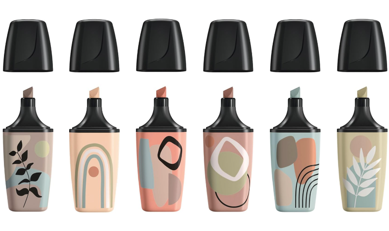 Highlighter - STABILO BOSS MINI Naturevibes - Pack of 6 Assorted Colours