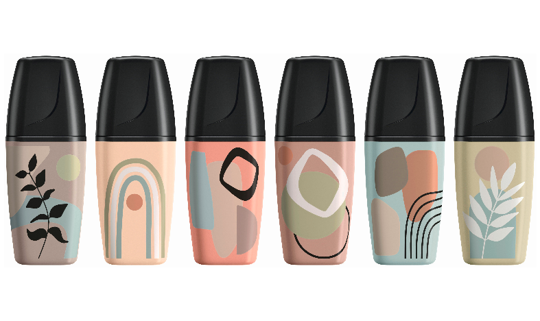 Highlighter - STABILO BOSS MINI Naturevibes - Pack of 6 Assorted Colours