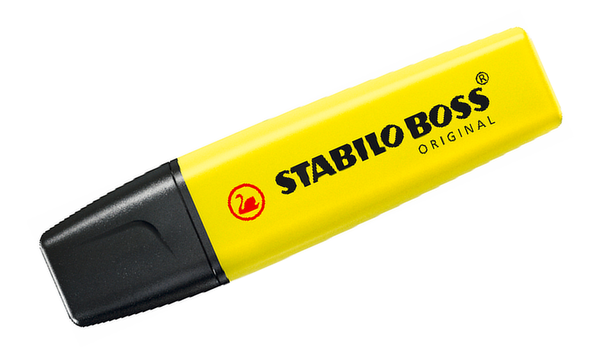 Fineliner & Highlighter Pen Set - STABILO point 88 and BOSS ORIGINAL - Pack of 6 - Assorted Colours