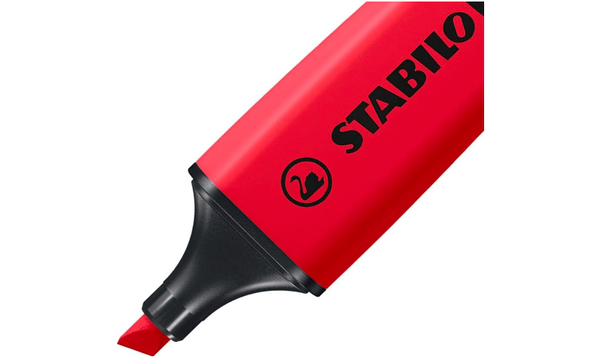 Highlighter - STABILO BOSS ORIGINAL - Pack of 1 - Real Red