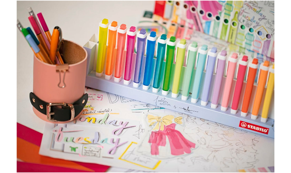 Highlighter - STABILO swing cool - Deskset of 18 - 8 Neon Colours & 10 Pastel Colours