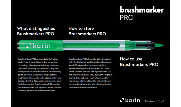 Karin Brushmarker PRO Mega Box PLUS 72 Colours + 3 Blenders Set