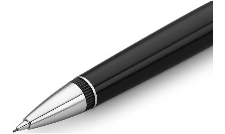 Kaweco Dia 2 Mechanical Pencil 0.7 Black with Chrome Trim