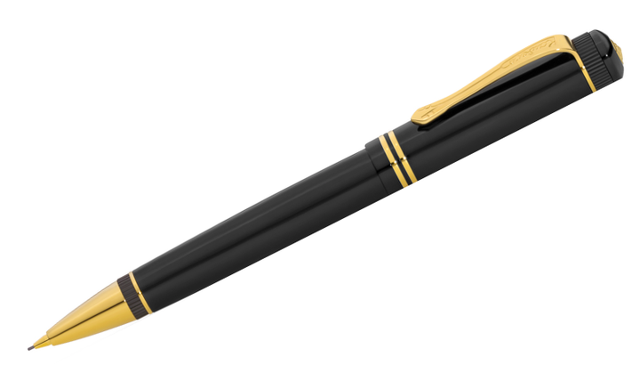 Kaweco Dia 2 Mechanical Pencil 0.7 Black with Gold Trim