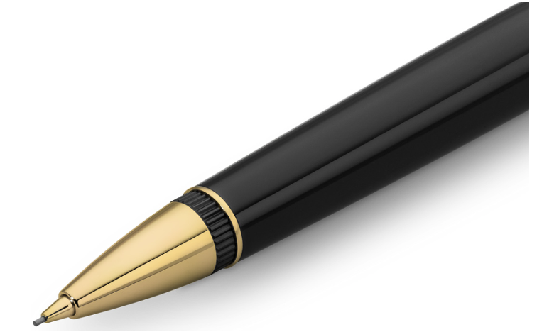 Kaweco Dia 2 Mechanical Pencil 0.7 Black with Gold Trim