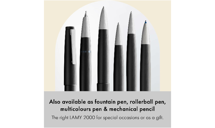 LAMY 2000 Ballpoint Pen - Gift Boxed - with FREE LAMY Drawstring Bag