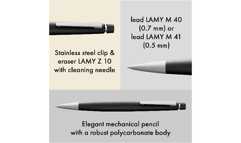LAMY 2000 Pencil - GIft Boxed - With FREE LAMY Drawstring Bag