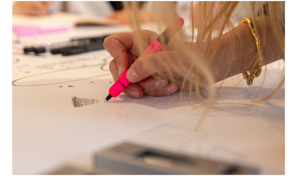 LAMY 288 KS pico Pink Ballpoint Pen and Leather Pouch set