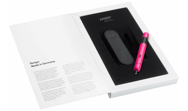LAMY 288 KS pico Pink Ballpoint Pen and Leather Pouch set