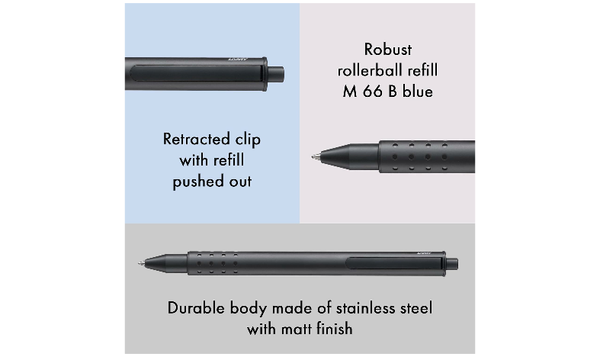 LAMY 331 TR swift Black Rollerball Pen and Leather Pouch Set