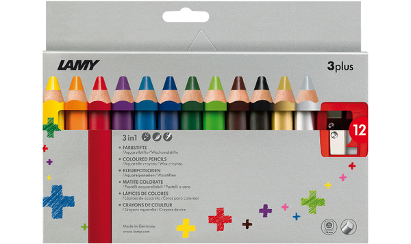 LAMY 3plus Coloured Pencil Box of 12