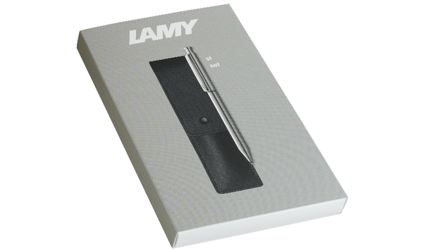 LAMY 645 MS st Twin Pen and Leather Pouch set