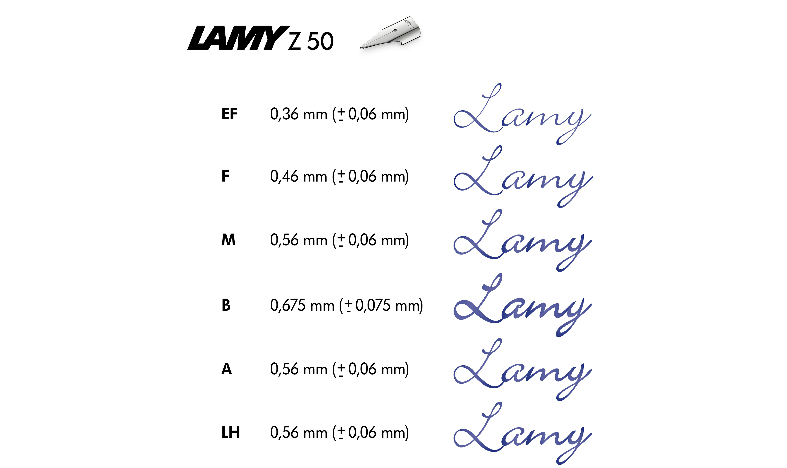 LAMY Z50 Nib Polished Steel