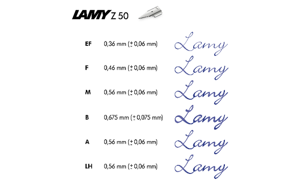 LAMY Z50 Nib Polished Steel