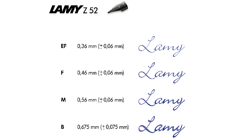 LAMY Z52 Nib Black Steel