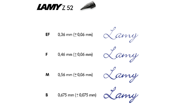 LAMY Z52 Nib Black Steel